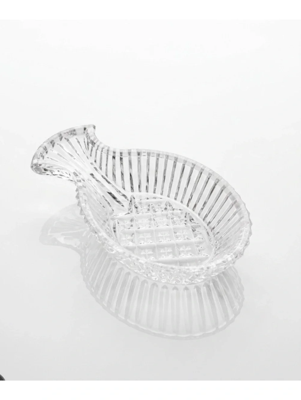 Vintage Anchor Hocking Clear Glass Pineapple Spoon Rest Pressed Glass Kitchen
